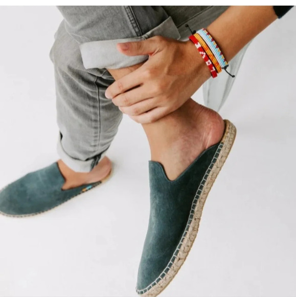 UBUNTU Lamu Mule Handmade Slip-on Espadrille Size 8.5 Women's - Picture 1 of 10